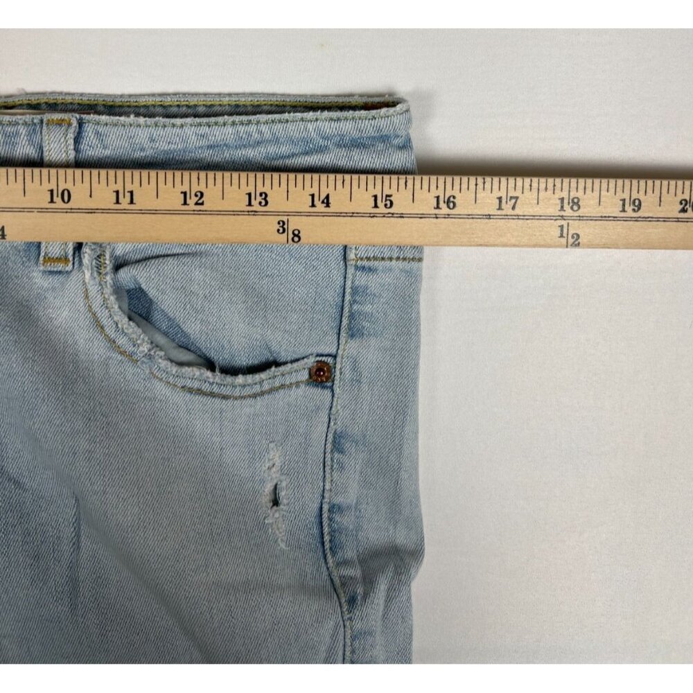Levi's 518 Superlow Bootcut Jeans Juniors 7M Light Wash Stretch Blue Denim - Picture 8 of 10